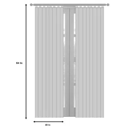 bfam Floral (Pack of 2) 7 Ft Blackout Eyelet Polyester Door Curtain (Brown ) image 2