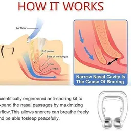 casupermart Unisex Stop Snoring stopper for men Anti Snore Free Sleep Magnetic Nose Shaper image 4