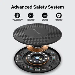 eller santé 15W Wireless Charger Waverex Fast PD & Qi-Certified with Type C Cable Charging Pad image 3