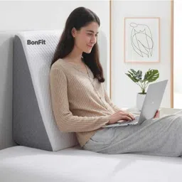 bonfit Memory Foam Sleeping Pillow Pack of 1 Solid wedge pillwo-picture-39