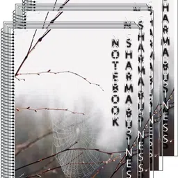 sharma business Spiral Notebook ,4 Pcs A4 Thick Soft Cover Unlined 200 Pages in each Notebook A4 Notebook Unruled 200 Pages image 2