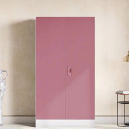godrej interio Slimline Steel 2 Door Wardrobe In Dusty Rose Colour With Locker-picture-33