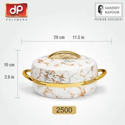 sanjeev kapoor Optima Stainless Steel Insulated Casserole Hot Pot – Keeps Food Hot & Fresh Thermoware Casserole image 3