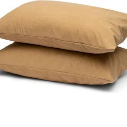 wakefit Plain Cotton Filled Zipper Standard Size Pillow Protector image 2