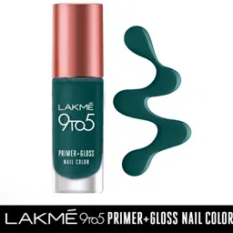 lakmé 9 to 5 Primer + Gloss Nail Color EmeraldPower image 3