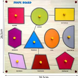 sheny Premium Wooden Classic Shapes Educational Puzzle Toy image 2