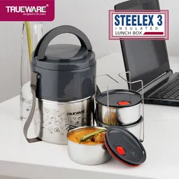 trueware Steelex Lunch Box , 3 Containers 3 Containers Lunch Box image 4
