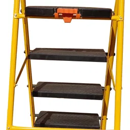 flipkart smartbuy Heavy Duty Platform 4 Plastic Step Steel Ladder image 2