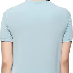 shaun Women Self Design Round Neck Polyester Multicolor T-Shirt-picture-20