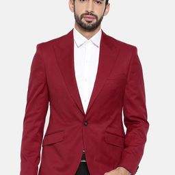 raymond Men Solid Single Breasted Formal Blazer-picture-34
