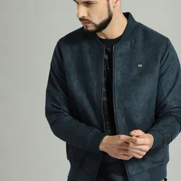 roadster Men Solid Bomber Jacket-picture-27