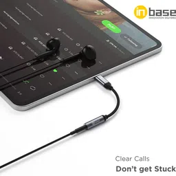 Inbase Black Aux Cable Lightning 3.5 mm to 1.5 Meter Phone Converter image 5