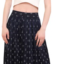 bitcoin Pack of 2 Women Regular Fit Dark Blue, White Lycra Blend Trousers image 5