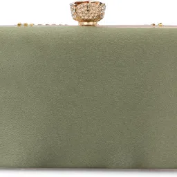 for the beautiful you Party Green Clutch image 2
