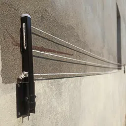 roborich Steel Wall Cloth Dryer Stand 2BRACKET-3TIER-BLACK image 2