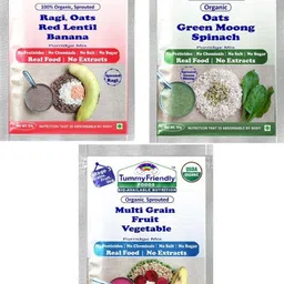 tummyfriendly foods USDA Certified Stage3 Porridge Mixes Trial Packs - Ragi, Oats, MultiGrain |Organic Baby Food for 8 Months Old Baby |3 Packs, 50g Each Cereal-picture-10