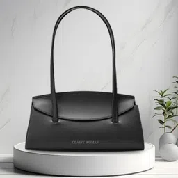 classy women Women Black Shoulder Bag image 1