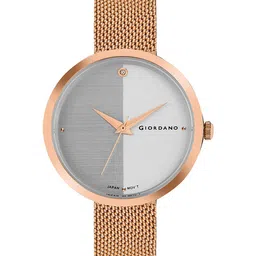 GIORDANO Women Silver-Toned Embellished Dial & Rose Gold Toned Bracelet Style Straps Analogue Watch-picture-34
