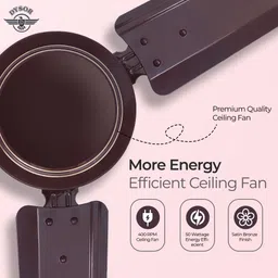 dysor 1200mm 3 Blade Energy Efficient Fan 400 RPM Silent Motor with 12 Months Warranty Ultra High Speed 1200 mm Ceiling Fan image 4