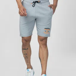 spykar Solid Men Grey Basic Shorts-picture-19