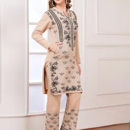 axolotl Women Acrylic Blend Kurta Palazzo Set image 3