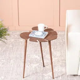 nestroots Cosmo Metal End Table in Copper Color image 1