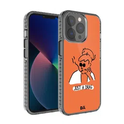 DailyObjects Orange & Black Just A Drag Stride 2.0 Case Cover For iPhone 13 Pro-picture-22