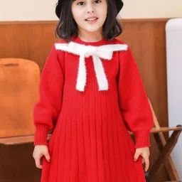 FOREVER FRIDAY Girls Puff Sleeve A-Line Dress-picture-30