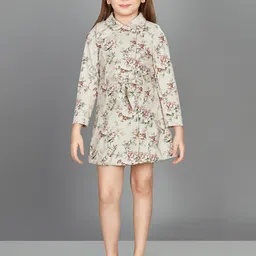 Peppermint Girls Floral Printed Shirt Dress-picture-39