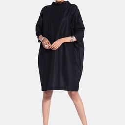GRASS by Gitika Goyal Black A-Line Dress-picture-7
