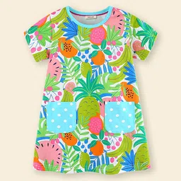 INCLUD Girls Printed A-Line Dress-image-20