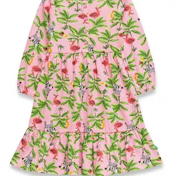 JusCubs Tropical Print A-Line Dress-picture-56