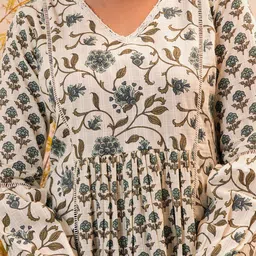 Libas Ethnic Motifs Print Cotton A-Line Dress image 2