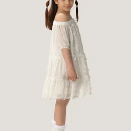 One Friday Floral Print Off-Shoulder A-Line Dress image 4