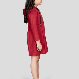 Peppermint Hooded A-Line Dress image 3