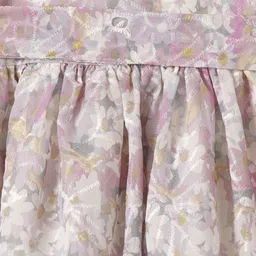 R&B Girls Floral Print A-Line Dress image 5