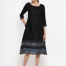 W Women Black Solid Kurta-picture-15