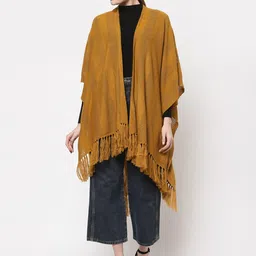 513 Women Mustard Longline Shrug-image-62