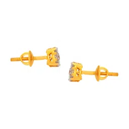 BHIMA 22K Hallmark 916 Purity Yellow Gold Stone Stud-picture-57