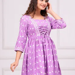 INDIANIC Geometric Print Empire Longline Top image 3