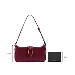 MIRAGGIO Maddie Shoulder Bag Wine (M) image 2