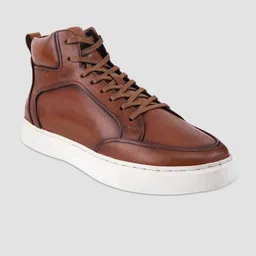 EZOK Men Colourblocked Leather Sneakers-image-38