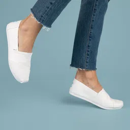 TOMS Women Cotton Canvas Alpargata Slip-On Sneakers-image-0