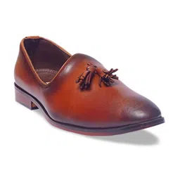 LA BOTTE Men Tan Leather Slip-On Sneakers-image-6
