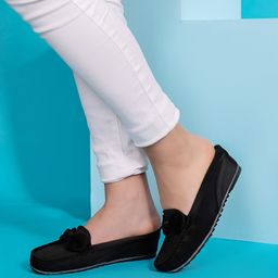 Shezone Bow Detail Round Toe Wedges-picture-43