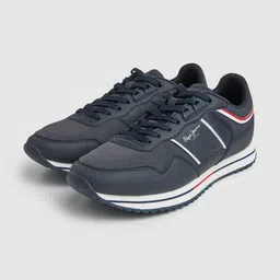 Pepe Jeans Men Tour Club Textured Lace-Up Sneakers-picture-45