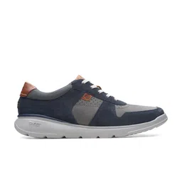 Clarks Men Colourblocked Leather Lightweight Sneakers image 3
