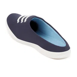 FAUSTO Men Navy Blue Solid Lightweight Slip-On Sneakers image 3