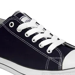 Harvard Men Blue Printed Canvas Sneakers image 4