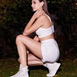 Saint G Women White Leather Sneakers-image-32